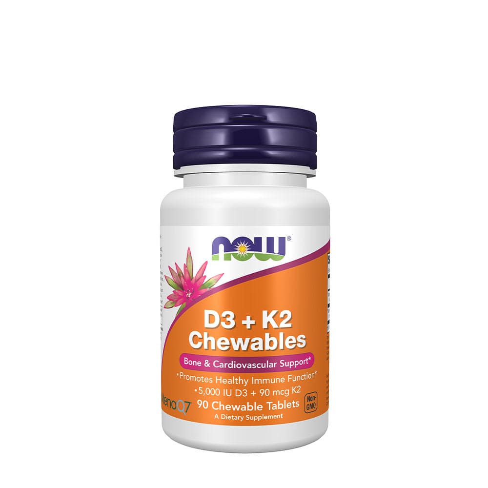 NOW Foods - D3 + K2 Gummies - 90 Gummies Tabs – NOW Foods förpackning