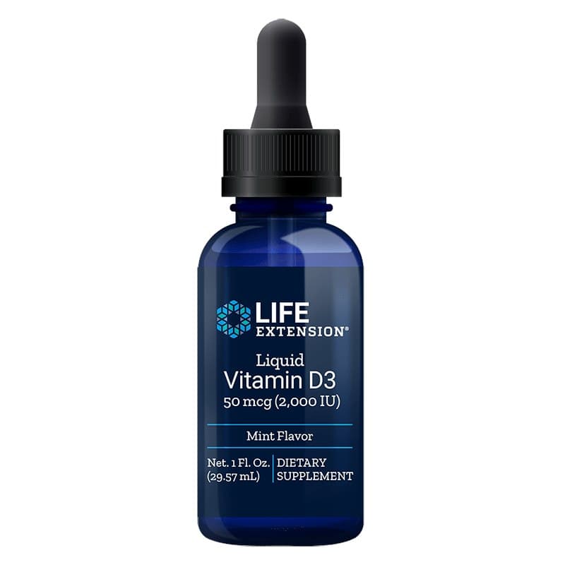 Life Extension Liquid Vitamin D3 50 mcg – Life Extension förpackning