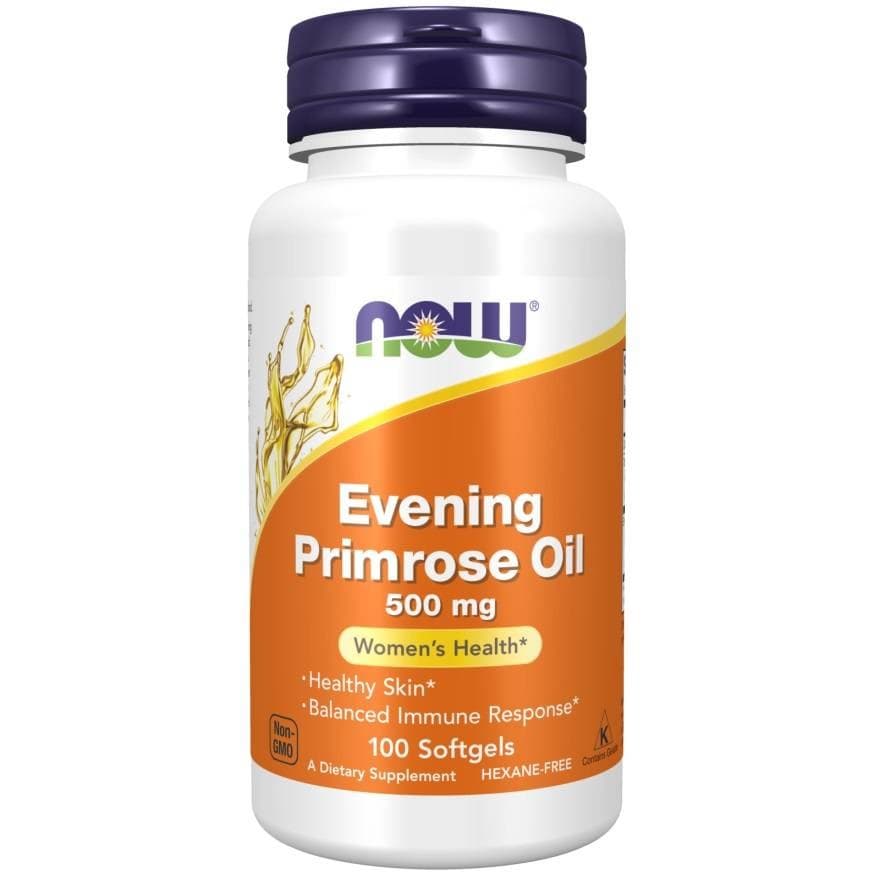 NOW Foods Evening Primrose Oil 100 Softgels – NOW Foods förpackning