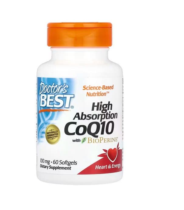 High Absorption CoQ10 with Bioperine 100mg - Doctor's Best – Doctor's Best förpackning