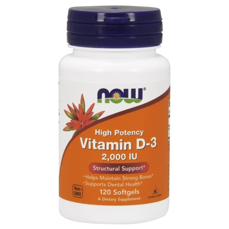 NOW Foods - Vitamin D3 – NOW Foods förpackning