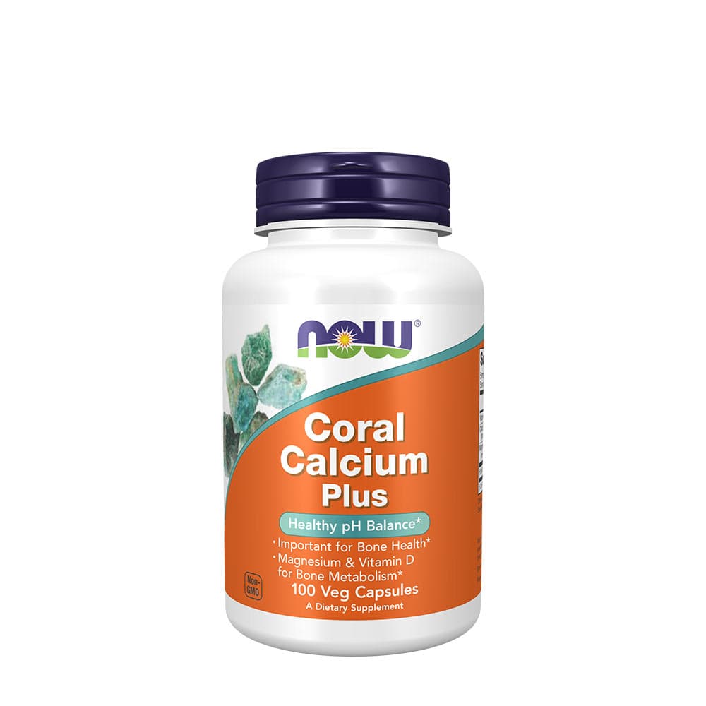 NOW Foods - Coral Calcium Plus - 100 Caps – NOW Foods förpackning